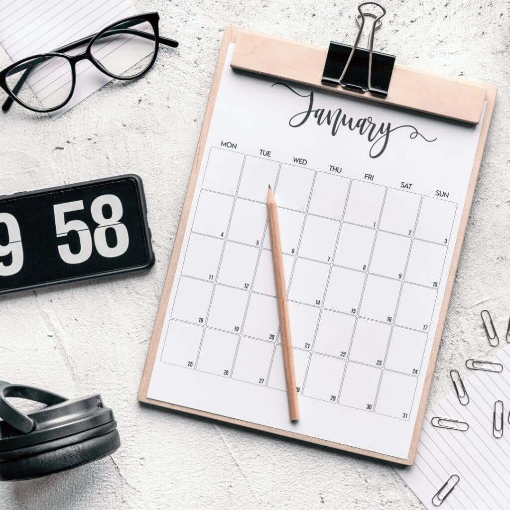 Overwhelming Calendar Example Resources - Managing The Mental Load